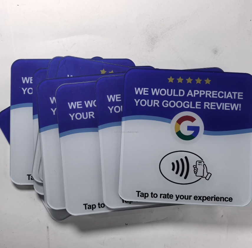 Google review NFC cards